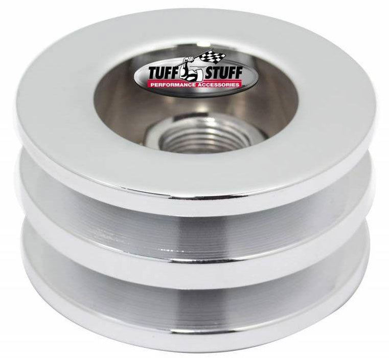 Tuff Stuff Chrome Billet Steel Alternator Pulley (TUF7610F)