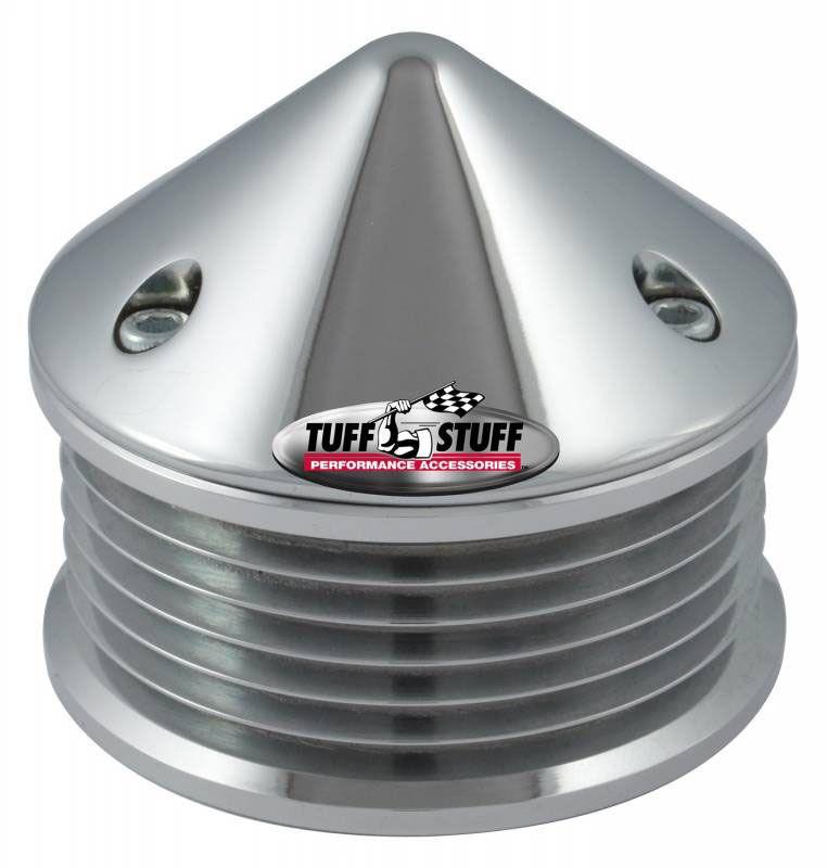 Tuff Stuff Polished Bullet Nose Alternator Pulley (TUF7653B) TUF7653B