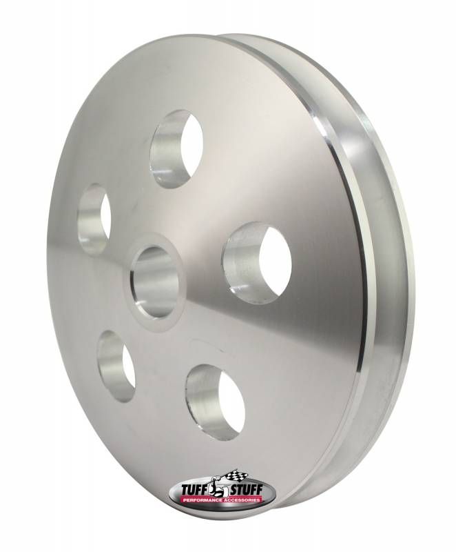 Tuff Stuff Single V-Groove Power Steering Pully, Natural (TUF8492C) TUF8492C