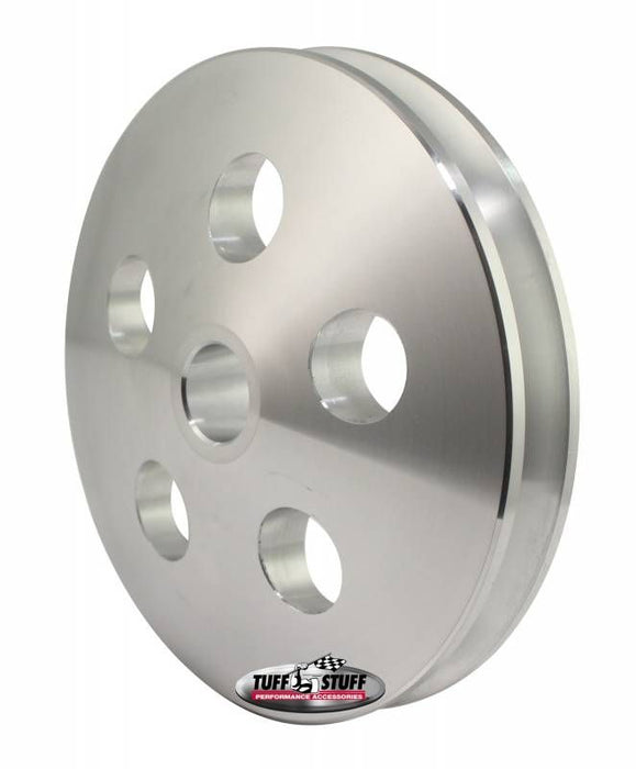 Tuff Stuff Single V-Groove Power Steering Pully, Natural (TUF8492C)