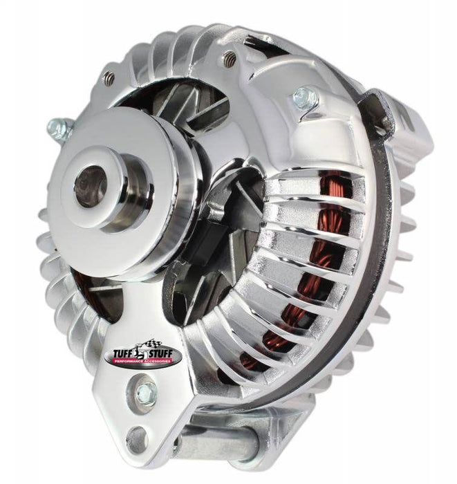 Tuff Stuff 100amp Single Pulley Chrysler Alternator, Chrome (TUF8509RCSP)