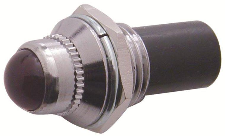 UPI 3/8" Mini 12V Pilot Dash Lamp Warning Light, Red (UP40055) UP40055