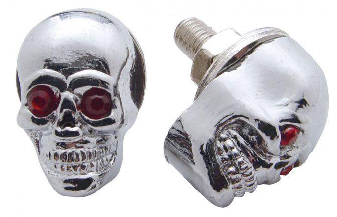 UPI Skull License Plate Bolts (UP70315) UP70315