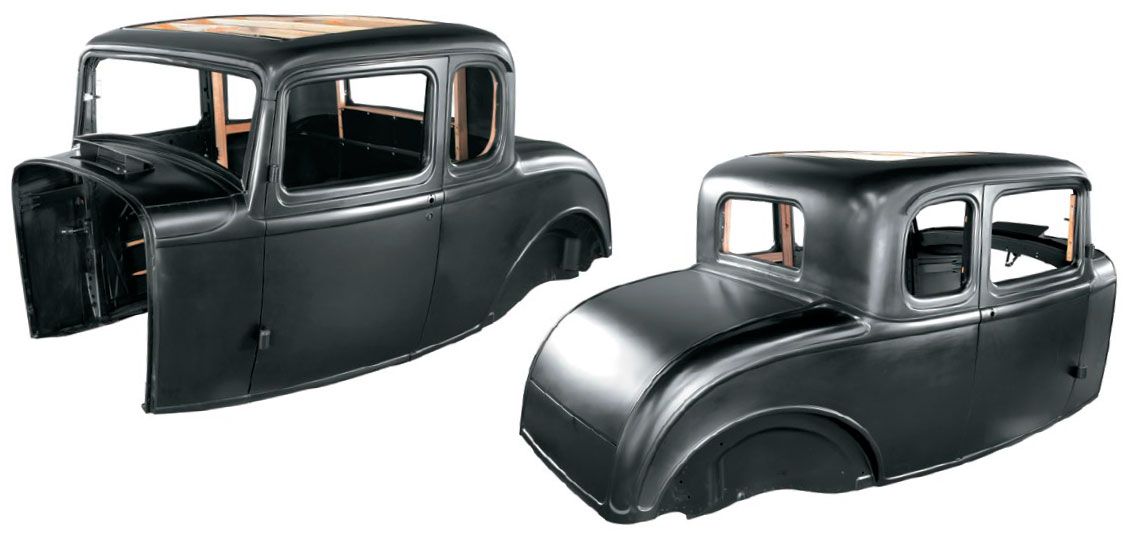 UPI Complete 1932 Ford 5-Window Coupe Steel Body Shell with Cowl Vent & Open Insert (UPB20000-A)