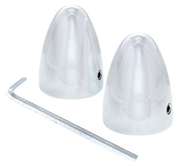 UPI Chrome Wiper Shaft Bullets, Fits 0.55" Shaft (UPC4041) UPC4041
