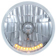 UPI Replacement 7" Crystal Headlight Insert (UPS2010LED) UPS2010LED