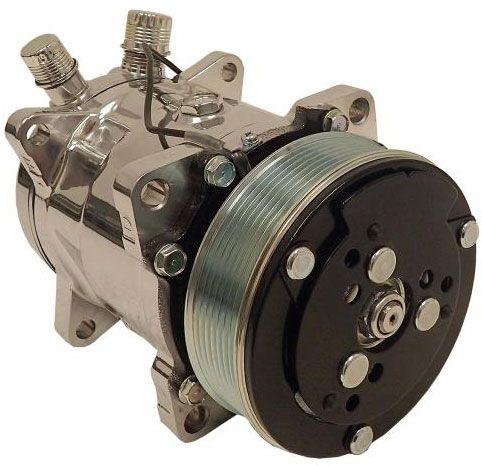 Vintage Air SD508 7-Groove Serpentine Pulley A/C Compressor (VA04808-VMQ) VA04808-VMQ