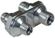 Vintage Air Streamline Bulkhead 2-Way -6 -8 O-Ring (VA382680-MBA) VA382680-MBA
