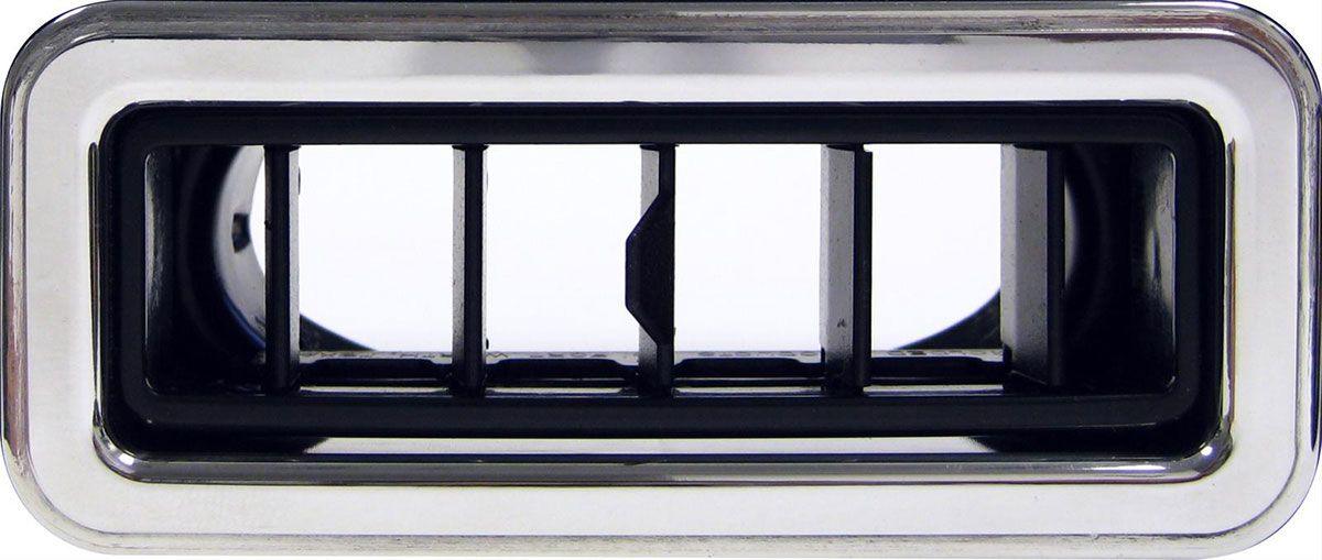 Vintage Air Rectangle Louvre All Black 4.75" x 1.562" for 2.5" Hose (VA49325-VUL) VA49325-VUL
