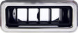 Vintage Air Rectangle Louvre, All Black 3.875" x 1.562" for 2.5" Hose (VA49356-VUL) VA49356-VUL