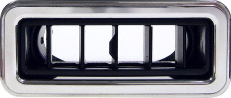 Vintage Air Rectangle Louvre, All Black 3.875" x 1.562" for 2.5" Hose (VA49356-VUL) VA49356-VUL