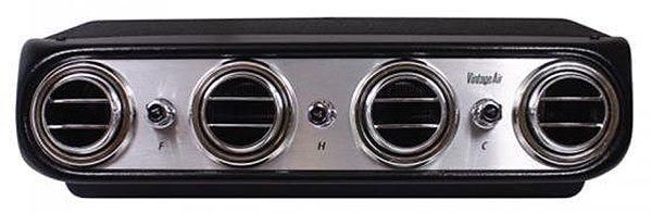 Vintage Air Heritage Heat & Cool, Under Dash Brushed Aluminium Face (VA674013)