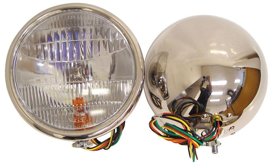 Vintique Inc S/S Headlamps With Turn Signal Installed (VIB-13000-QSTS)