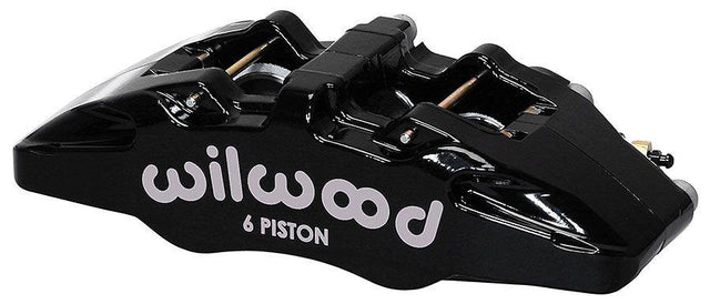 Wilwood Forged Dynapro 6A Lug Mount Caliper, 1.62/1.12/1.12" Pistons, .81" Disc (WB120-13434-BK) WB120-13434-BK