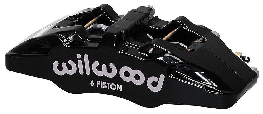 Wilwood Forged Dynapro 6 Lug Mount Caliper, 1.38/1.00/1.00" Pistons, .81" Disc (WB120-13439-BK) WB120-13439-BK