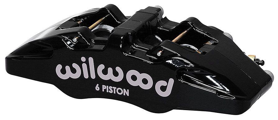 Wilwood Forged Dynapro 6 Lug Mount Caliper, 1.38/1.00/1.00" Pistons, .81" Disc (WB120-13439-BK)