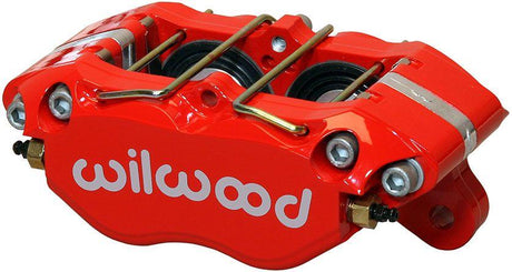 Wilwood 4-Piston Dynapro Dust-Boot Lug Mount Caliper - Red (WB120-15131-RD) WB120-15131-RD