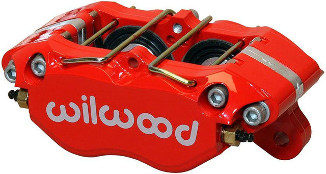 Wilwood 4-Piston Dynapro Dust-Boot Lug Mount Caliper - Red (WB120-15131-RD) WB120-15131-RD