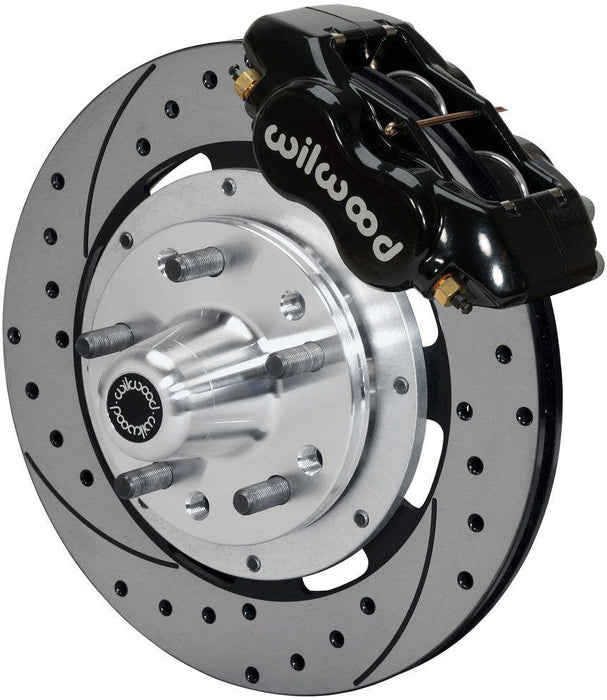 Wilwood Forged Dynalite Big Brake Front Brake Kit (Forged Hub) Drilled Rotor (WB140-11072-D)