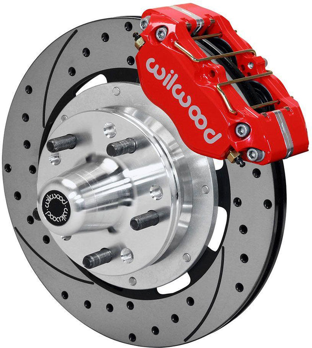 Wilwood Dynapro Dust-Boot Front Red Brake Kit - 4-Piston 12.19" (WB140-13344-DR)