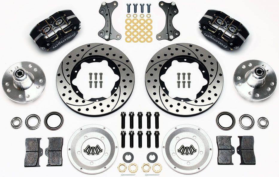 Wilwood Forged Dynalite Dust-Boot Front Brake Kit - 4-Piston 11" (WB140-13345-D)