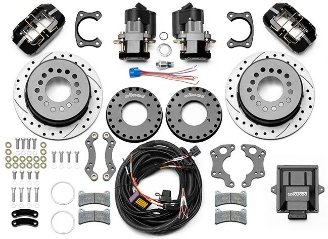 Wilwood Electric Park Brake Kit with 11" Rotors & Dust Boot Calipers (WB140-15842-D-DS)