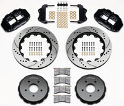 Wilwood Forged Narrow Superlite 6R Big Brake Front Brake Kit (Hat) - Black (WB140-9296-D)