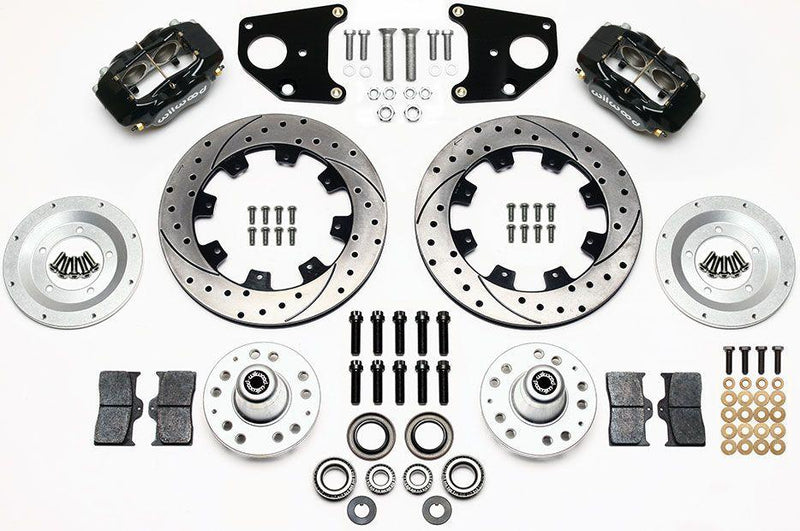 Wilwood Forged Dynalite Dust-Boot Big Brake Front Brake Kit - 4-Piston 12.19" (WB140-9828-D-DB)