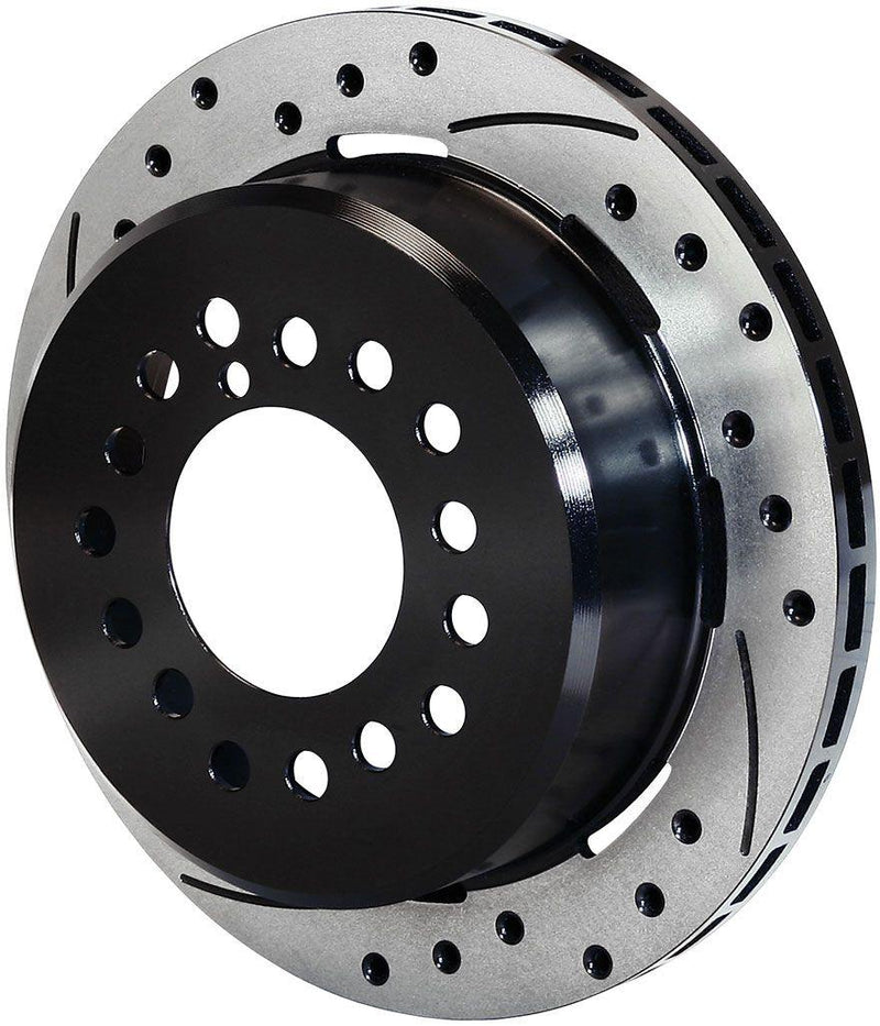 Wilwood SRP Drilled Performance Rotor & Hat L/H Rear - Black (WB160-11375-BK) WB160-11375-BK