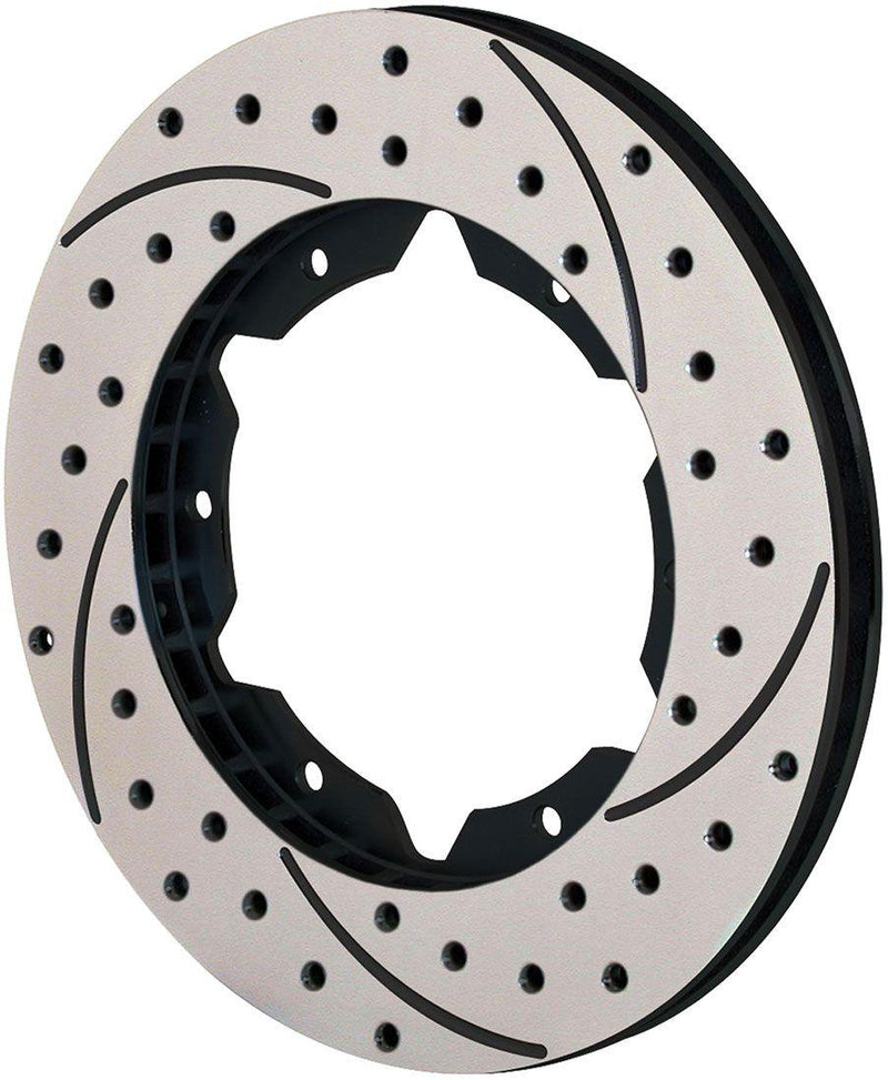 Wilwood SRP Drilled Performance Rotor Black L/H- 30 Vanes (WB160-7100-BK) WB160-7100-BK