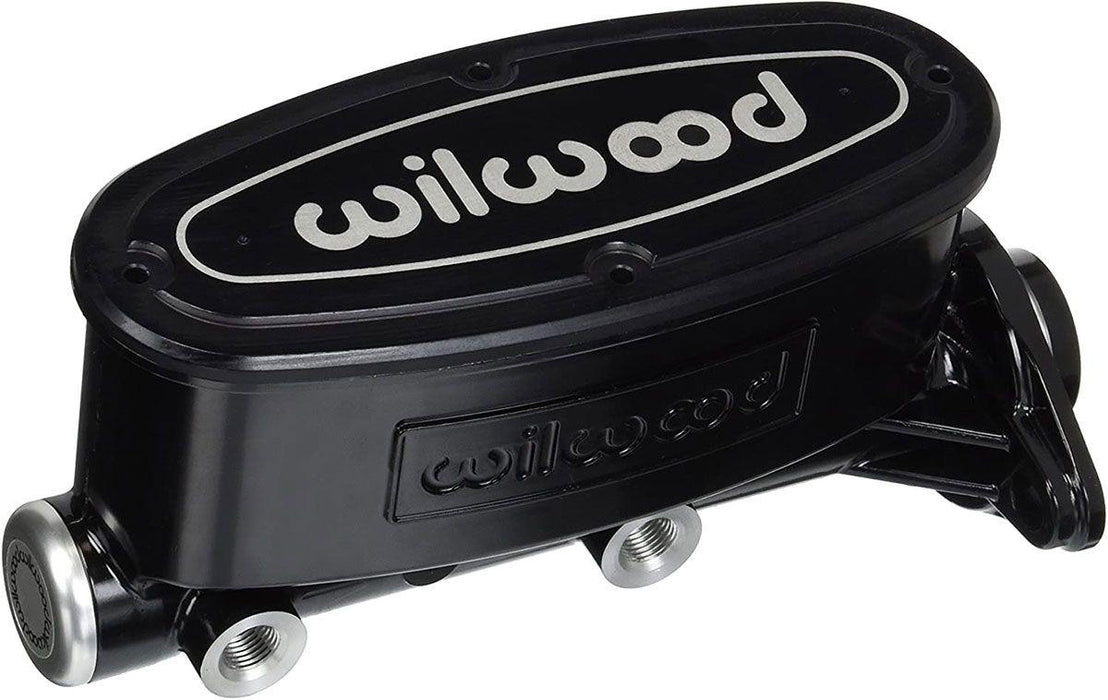 Wilwood 1" Aluminium Tandem Chamber Master Cylinder without Push Rod - Black (WB260-8555-BK)