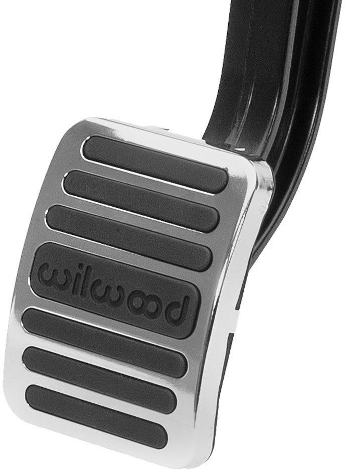 Wilwood Brake & Clutch Pedal Pad Cover, Rubber with Stainless Trim Plate (WB330-15866) WB330-15866