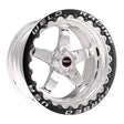 WELD RT-S S71 15 x 9.33" Wheel, Polished with Black Center and Single Beadlock for M/T (WE71LB-509A45F) WE71LB-509A45F