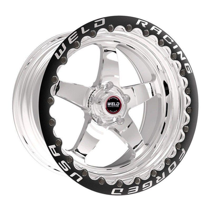 WELD RT-S S71 15 x 9.33" Wheel, Polished with Black Center and Single Beadlock for M/T (WE71LB-509A45F)