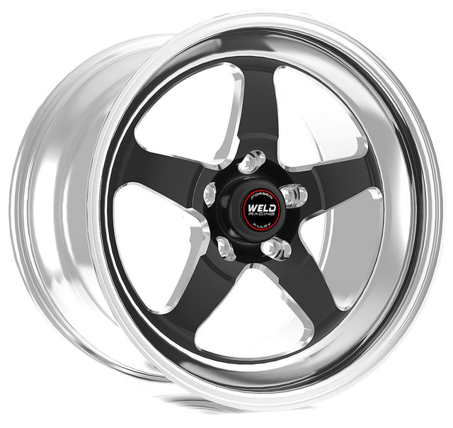 WELD RT-S S71 17 x 7.5" Wheel, Polished with Black Center (WE71LB7075A17A)