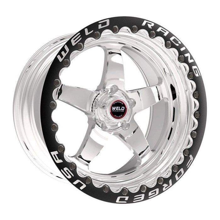 Weld RT-S S71 15 x 8" Wheel, Polished with Sinlge Beadlock (WE71LP-508A45D)