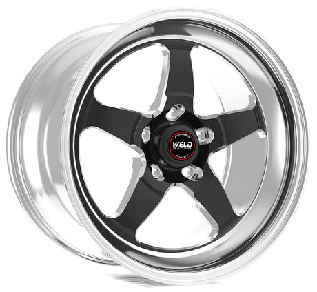 WELD RT-S S71 15 x 10" Wheel, Polished with Black Center (WE71MB-510B45F) WE71MB-510B45F