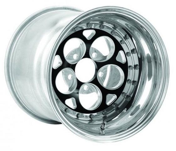 WELD Magnum Drag 2.0 15 x 9" Polished Wheel with Black Center (WE786B-509210)