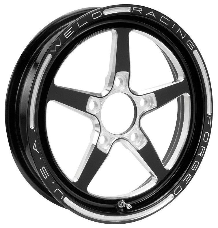 WELD AlumaStar 2.0 1-Piece 15 x 3.5" Wheel - Black Finish (WE788B-15204) WE788B-15204