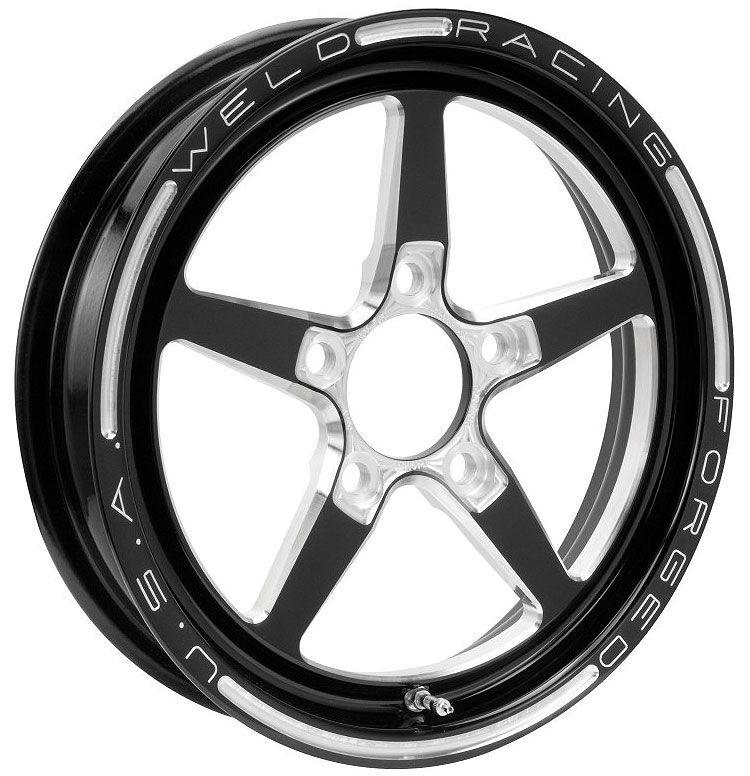 WELD AlumaStar 2.0 1-Piece 15 x 3.5" Wheel - Black Finish (WE788B-15272) WE788B-15272
