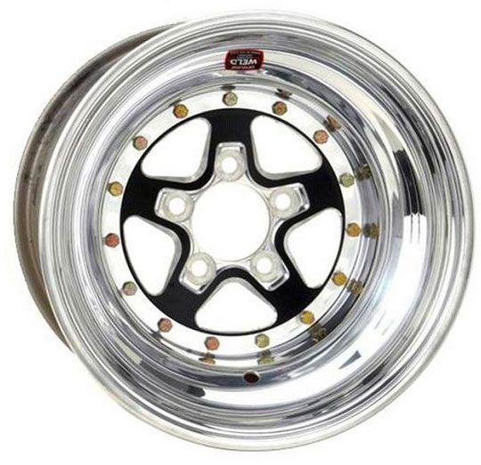 WELD AlumaStar 2.0 15 x 8" Wheel - Black Center/Polished Outter Finish (WE788B-508208) WE788B-508208