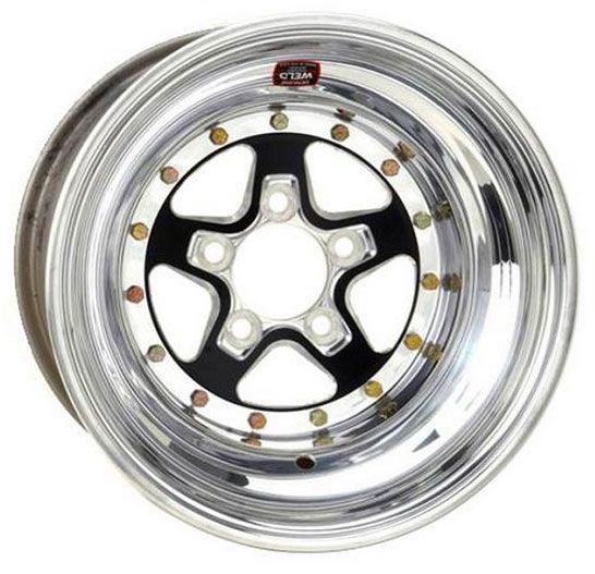 WELD AlumaStar 2.0 15 x 9" Wheel - Black Center/Polished Outter Finish (WE788B-509276) WE788B-509276