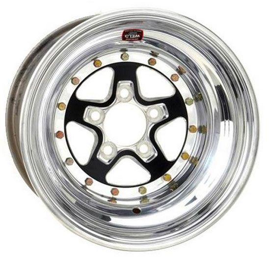 WELD AlumaStar 2.0 15 x 10" Wheel - Black Center/Polished Outter Finish (WE788B-510276) WE788B-510276