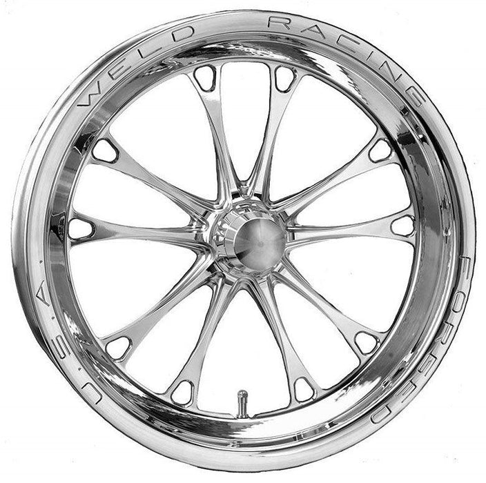 WELD V-Series 17 x 3.5" 1-Piece Front Wheel, Polished (WE84P-17001)