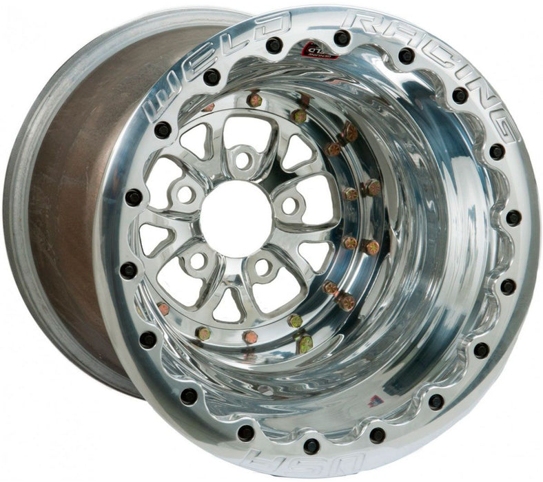 WELD V-Series 15 x 8" Wheel, Polished, Single Beadlock for M/T (WE84P-508278G)