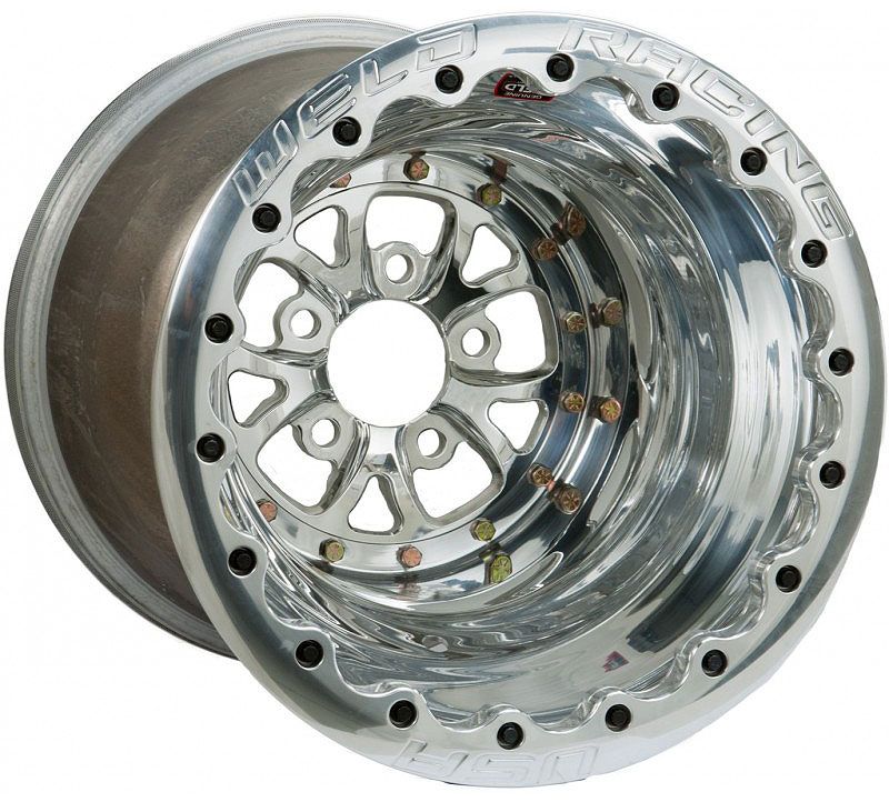 WELD V-Series 15 x 8" Wheel, Polished, Single Beadlock for M/T (WE84P508278G)
