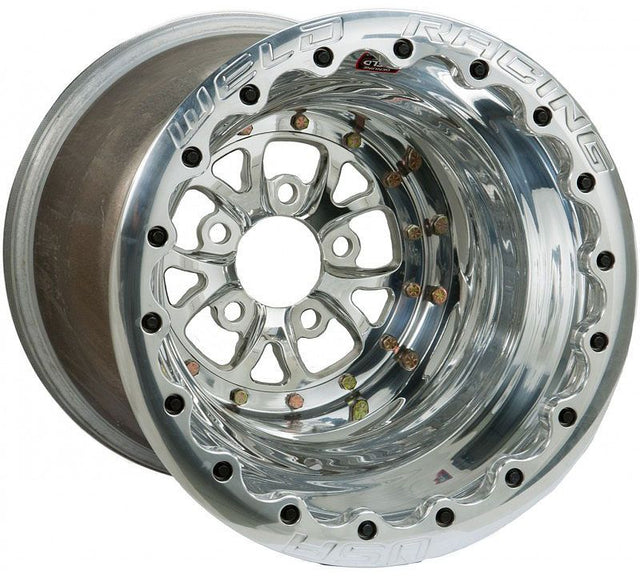 WELD V-Series 15 x 8" Wheel, Polished, Single Beadlock for M/T (WE84P508278G)