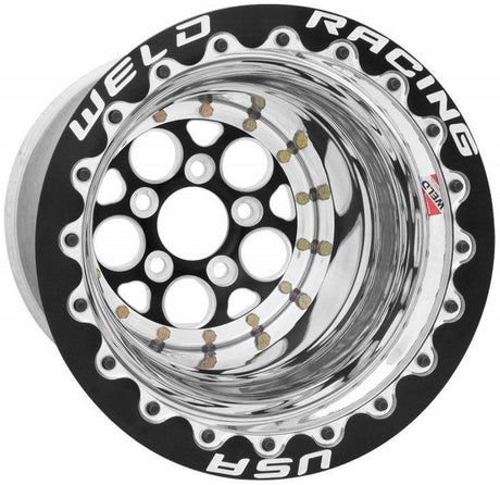 WELD Magnum Drag 15 x 8" Wheel, Black, Single Beadlock for M/T (WE86B508210F) WE86B508210F
