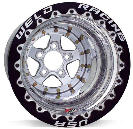 WELD Aluma-Star 15 x 12" Wheel, Polished, Single Beadlock (WE88512278D) WE88512278D