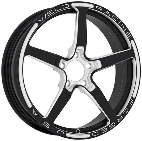 WELD Aluma-Star 17 x 4.5" 1-Piece Front Wheel, Black (WE88B-1704254) WE88B-1704254